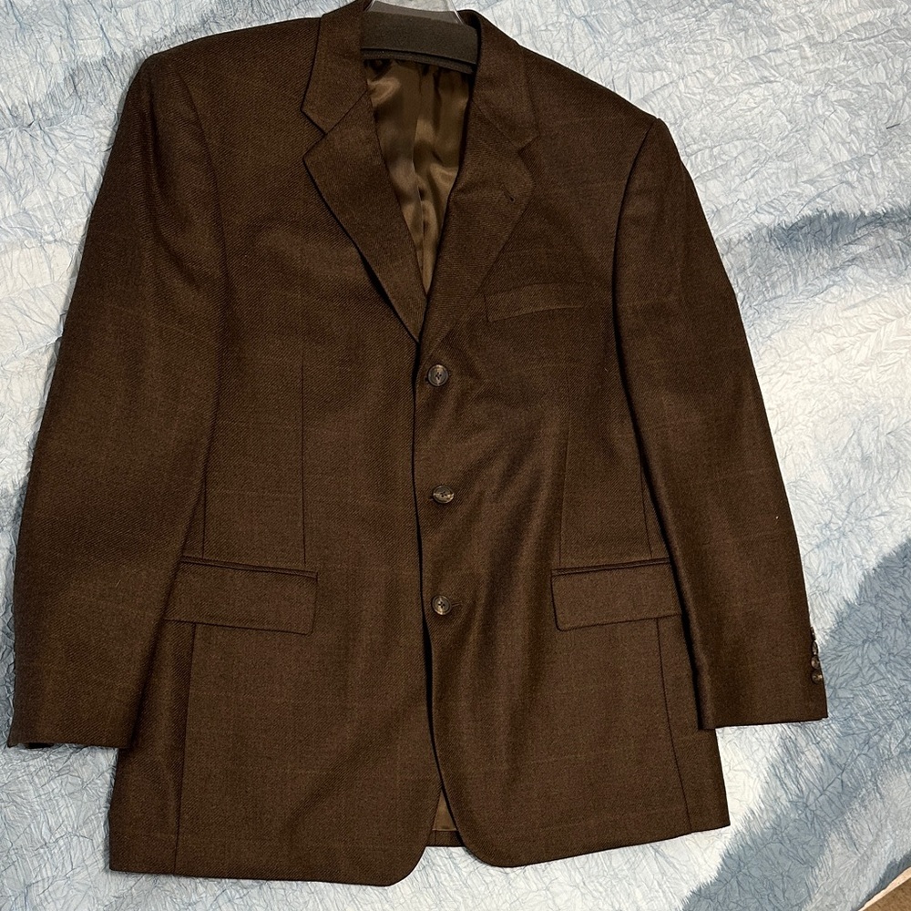 9. Stafford executive Dark Brown Men's Blazer
